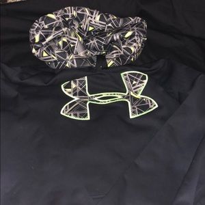 Black/Volt XL Under Armour Hoodie